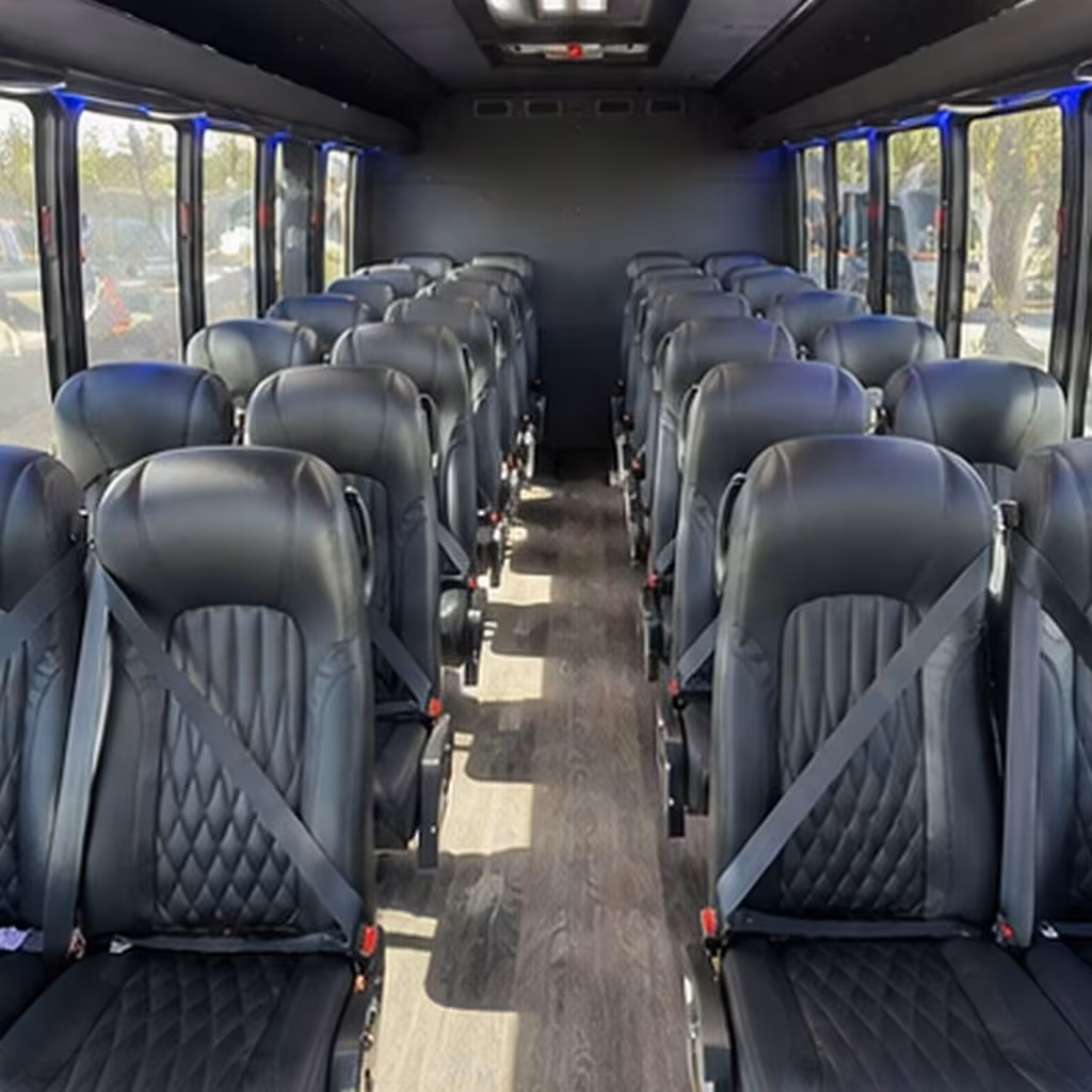 25 passenger minibus inside