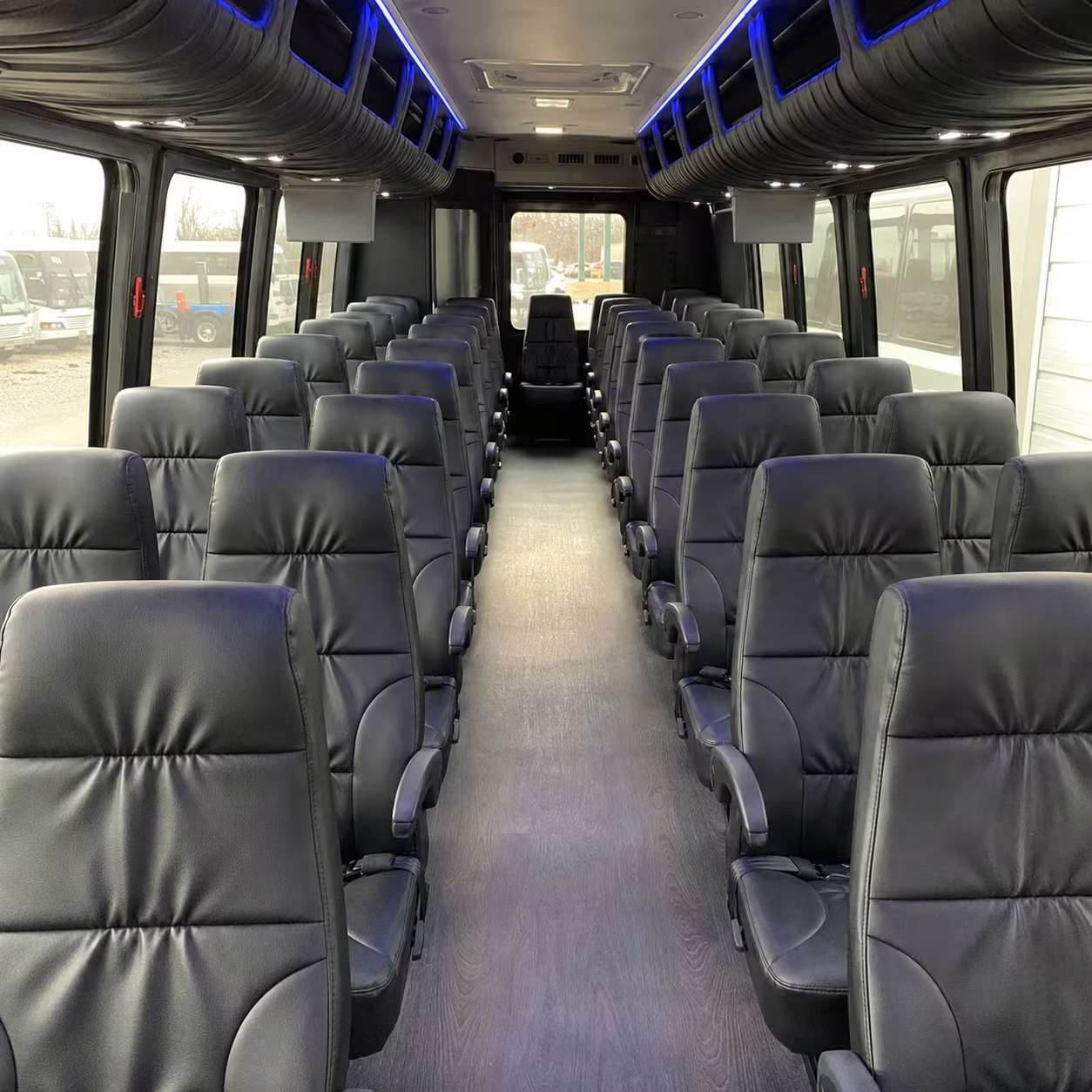 25 passenger minibus interior