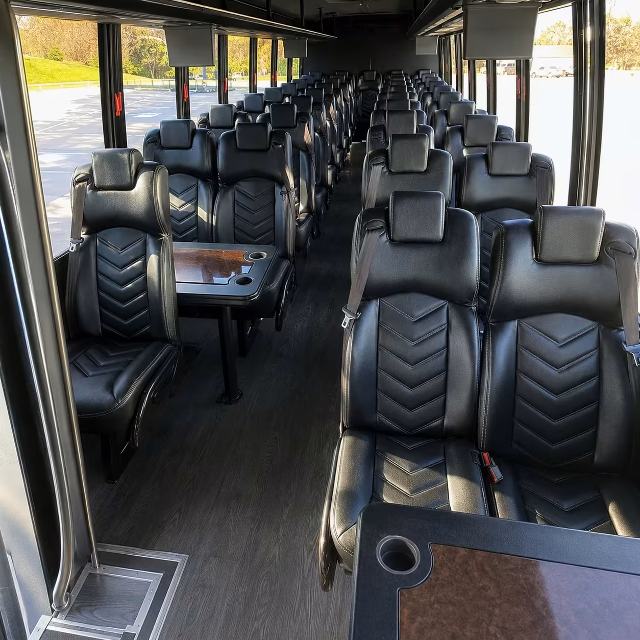 28 passenger minibus interior