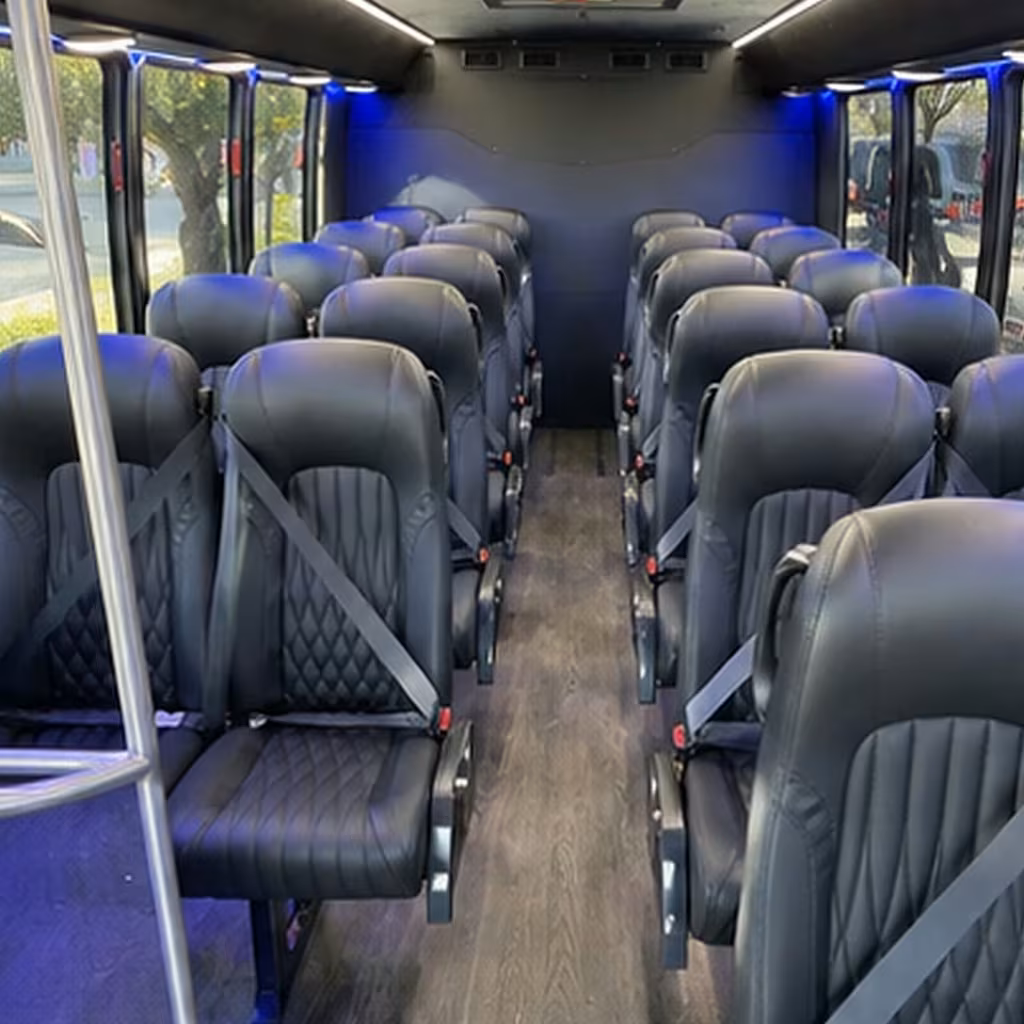 30 passenger minibus inside