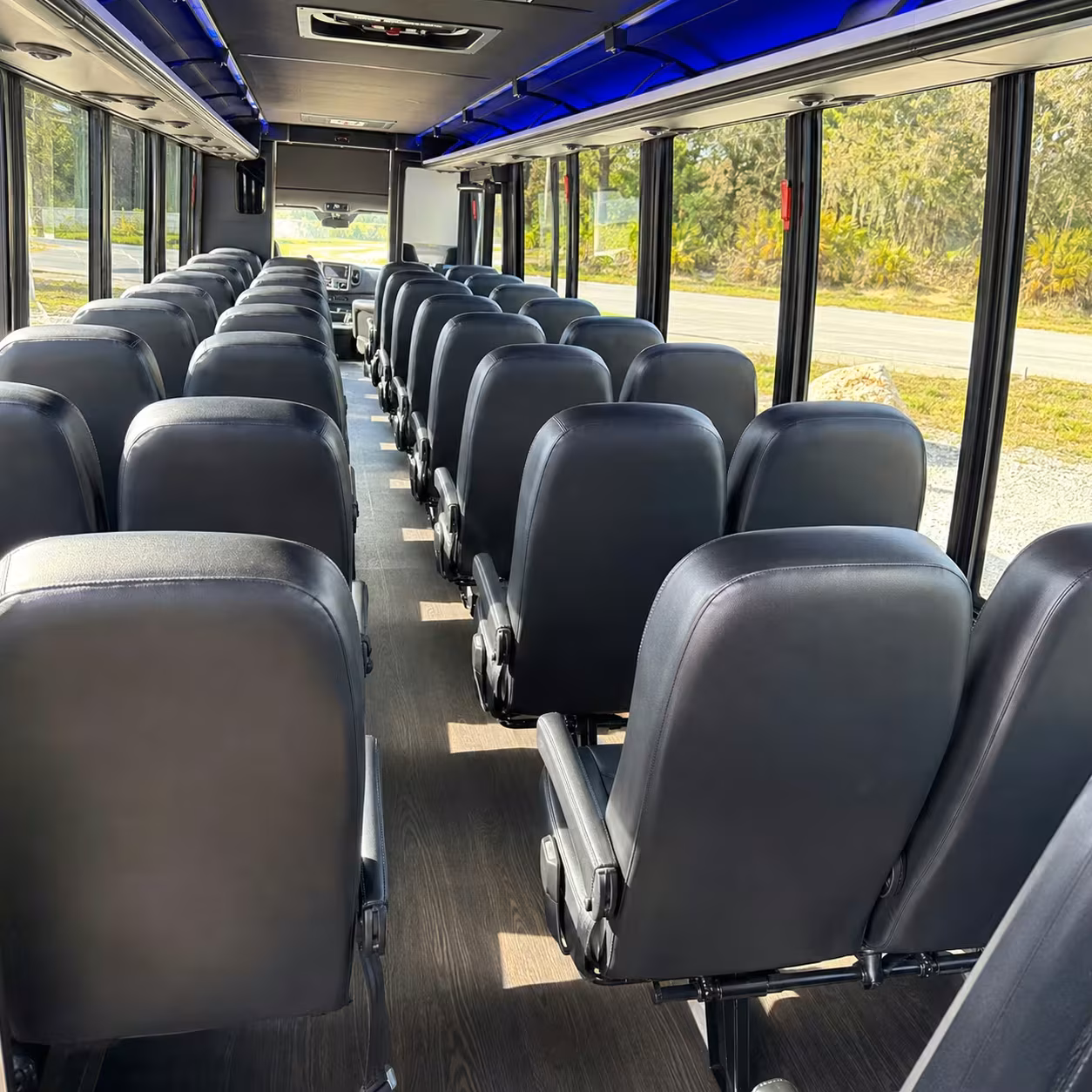 35 passenger minibus interior