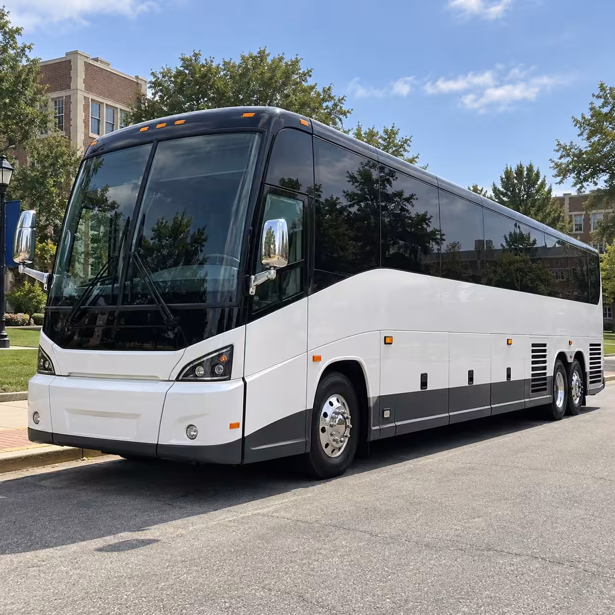 san mateo charter bus rental exterior