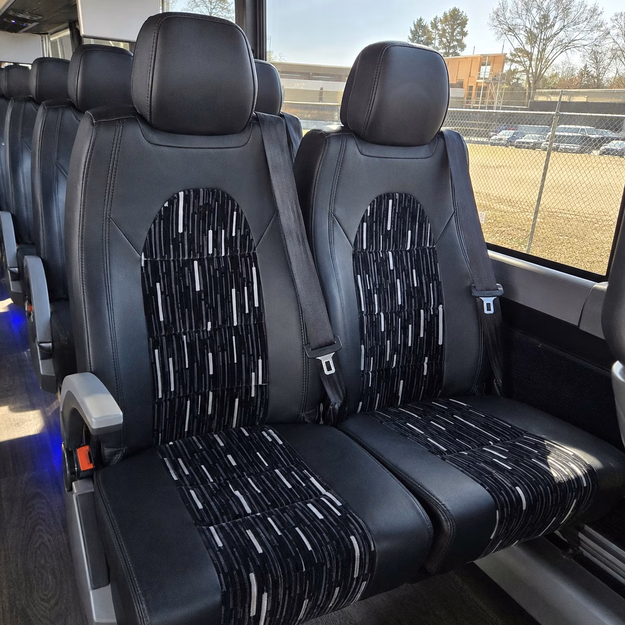 san mateo charter bus rental interior