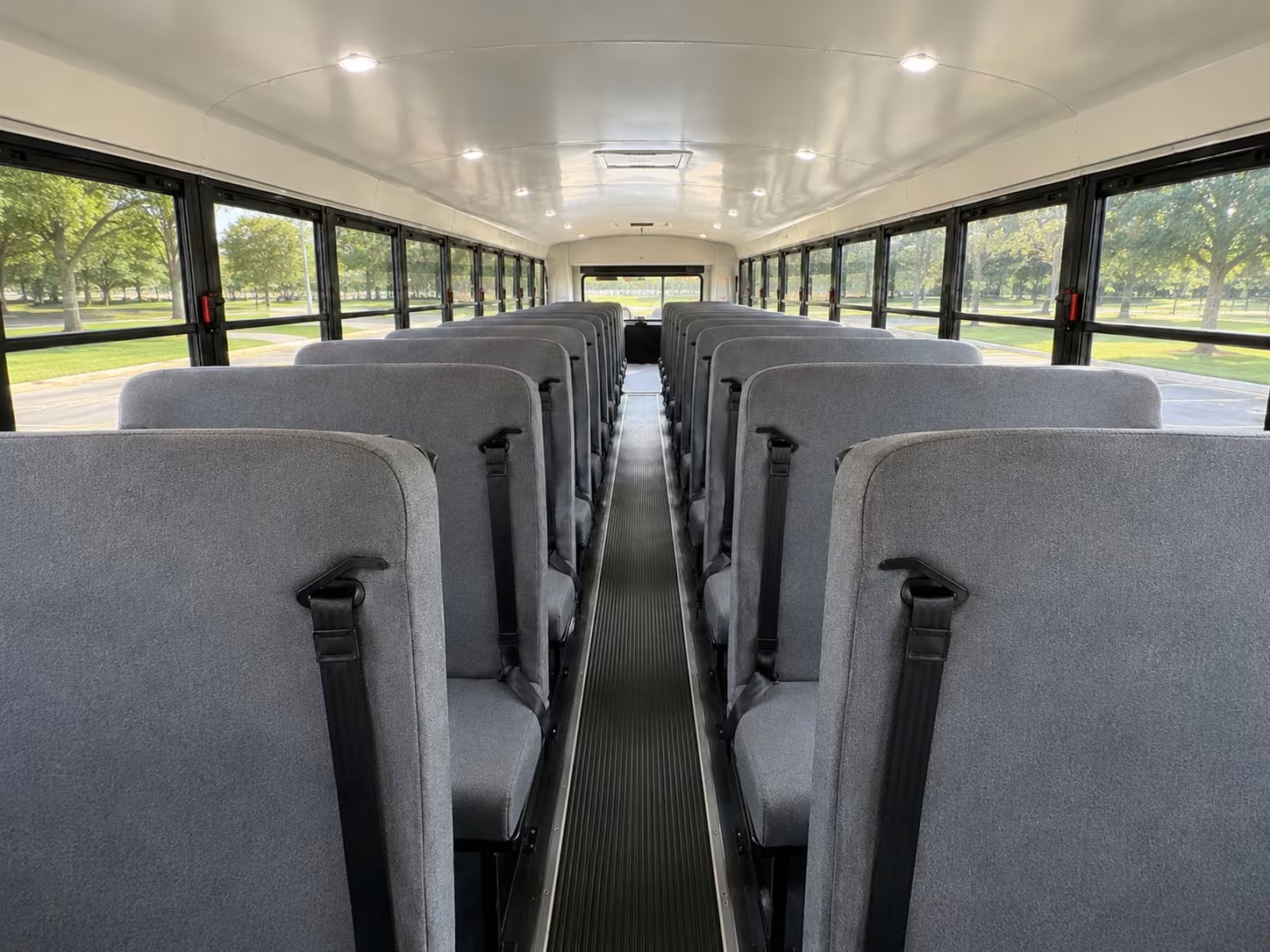 school bus inside